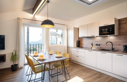 Fie allo Sciliar Apartment | Apartment 2 with a unique panoramic view surrounded by greenery