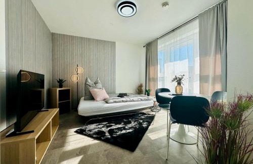 Cottbus Apartment | Apartment Am Spremberger Turm, 65qm, 2 Schlafzimmer, Küche, Parkplatz, Balkon, Waschmaschine