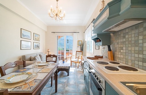 Kato Korakiana Apartment | Apartment 'Bella Vista ' with Sea View, Wi-Fi and Air Conditioning