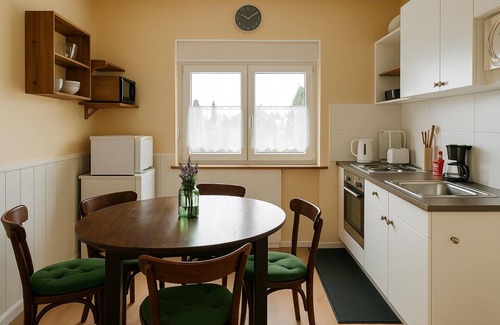 Bad Krozingen Apartment | Apartment 'Green' with Private Terrace, Shared Garden and Wi-Fi