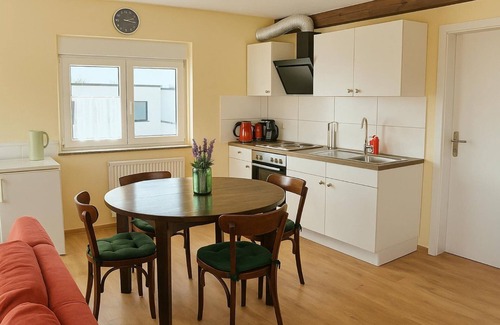 Bad Krozingen Apartment | Apartment 'Green' with Private Terrace, Shared Garden and Wi-Fi