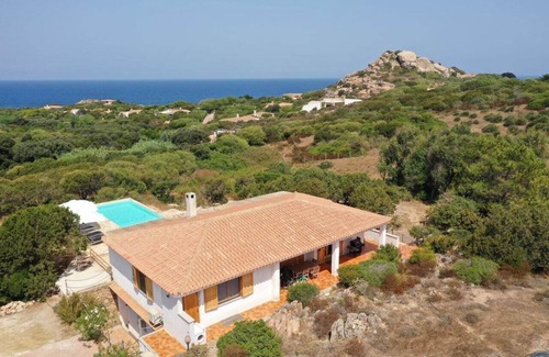 Portobello di Gallura Apartment | Apartment (in basement of a villa) in countryside with fantastic sea view + pool