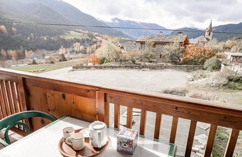 Sollieres-Sardieres Apartment | Apartment 'Les Mélèzes' with Mountain View, Balcony and Wi-Fi