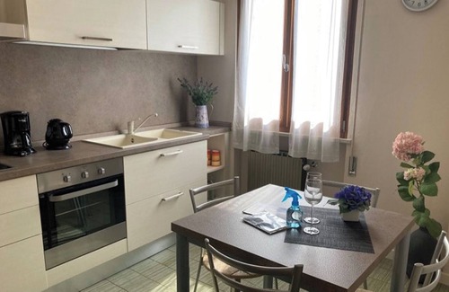 Toscolano Maderno Apartment | Apartment Ortensia: air conditioning, pool and charging station for electric cars 22 KW, 250 meters from the lake