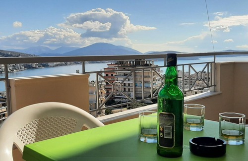 Sarande Apartment | Apartment with Sea & City View for 8