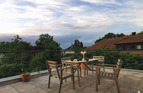 Neudorf - Port du Rhin Condo | ♥Appart + terrace: 77m2+ 24m2 = 1500 € l/weekspecial pricefoe long stays