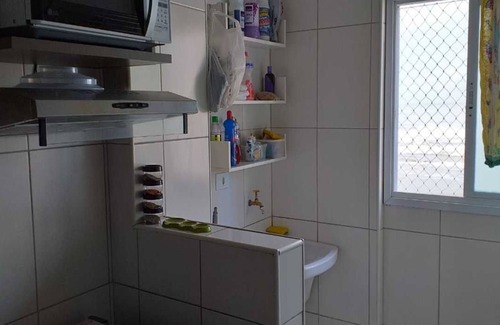 Mirim Apartment | apt overlooking the local sea near the holiday colonies and statues of Iemanjá