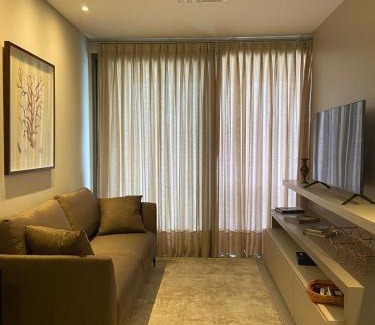 Jurere Apartment | Apto Elegante com Localização Privilegiada e Rooftop incrível