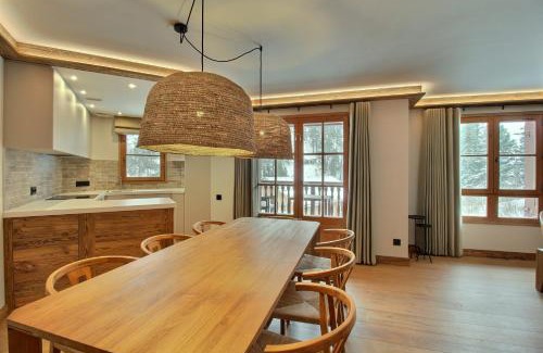 Arc-1950 Apartment | ARC 1950 - Appartement 8 personnes Duplex Cheminée - ski aux pieds - Sauna, Hammam, Jacuzzi, Piscine