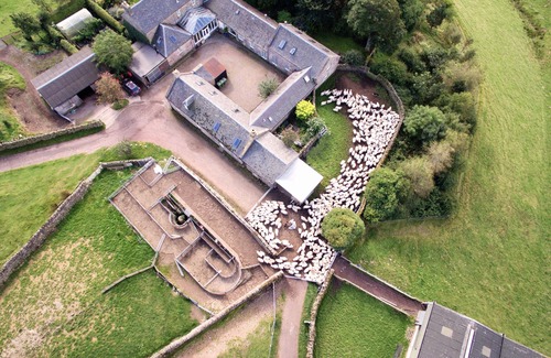 Penicuik House | Architect designed hilltop hideaway near Edinburgh with wood-fired sauna.