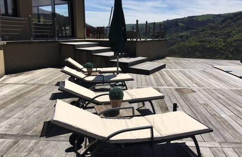 Saint-Hippolyte House | Architect house with swimming pool, panoramic view, beautiful expo