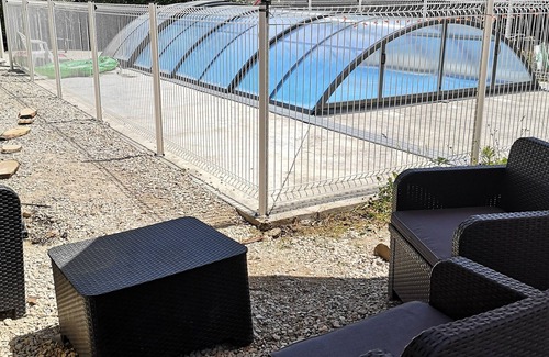 Vernoux-en-Vivarais Cottage | ATYPICAL GITE WITH COVERED SWIMMING POOL in summer