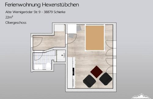 Mandelholz Apartment | Auszeit-im-Harz Haus 1 Wohnung Hexenstübchen