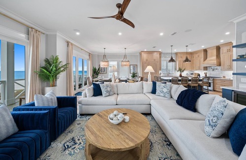 Lullwater Beach On Gulf Of Mexico House | Available 7/9-7/18, Luxury, Gulf Front Oasis with Private Pool | Steps From Pier Park
