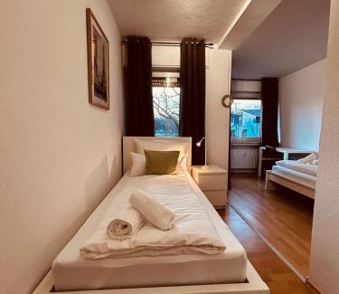 Mettingen Apartment | B2 XL Top I 130m2 I 10 Einzelbetten I voll ausgestattet I Balkon I Wasch I XXL P