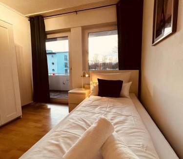 Mettingen Apartment | B2 XL Top I 130m2 I 10 Einzelbetten I voll ausgestattet I Balkon I Wasch I XXL P