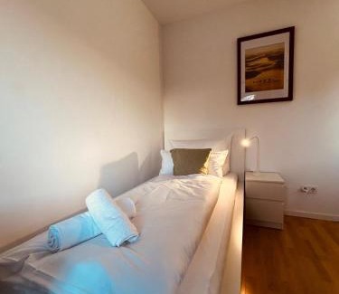 Mettingen Apartment | B2 XL Top I 130m2 I 10 Einzelbetten I voll ausgestattet I Balkon I Wasch I XXL P