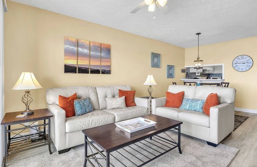Caswell Beach Condo | Balcony At The Beach: Oceanfront Condo with Community Pool