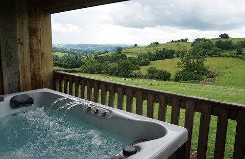 Llanfyllin Cottage | Barley Cottage - 5* Cyfie Farm, with log burner and private covered hot tub