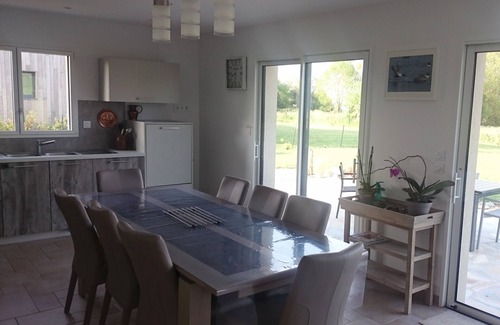 Dragey-Ronthon Villa | Bay view (8 pers max.) New house near sea.