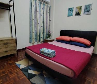 Tanjung Tanah Merah Apartment | Bayu Biru 2 Bedroom Unit Pool View Balcony