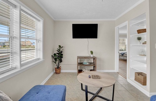 Crescent Beach Condo | Beach Bungalow Steps to Beach! Full Kitchen, Large Private Deck, Pool Access!