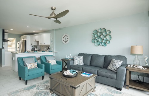 Estate Golden Rock Condo | Beach & Oceanfront, Modern 2BR, King Size Beds/2BA Condo at the Ocean's Edge