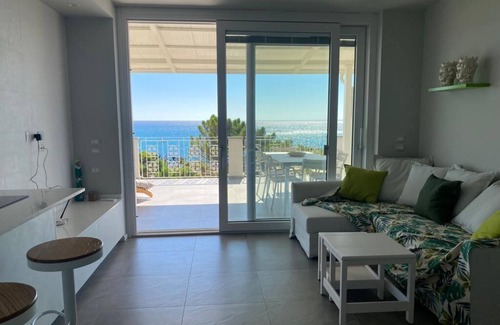 Ardore Marina Apartment | Beachfront apartment with fantastic terrace facing the Ionian Sea