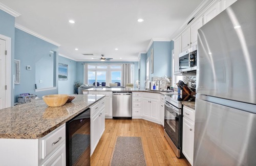 Wilmington Beach House | Beachfront Duplex with 3 Decks and Awesome Ocean Views & Beach Access