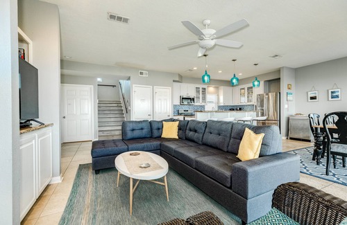 Miramar House | Beachfront w/Gulf Views from Every Bedroom, Large Kitchen/Dining, Fenced Yard