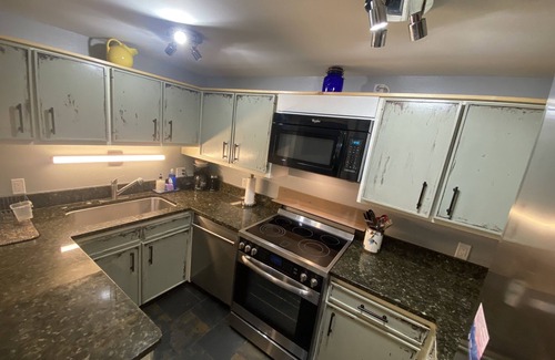 Teton Village Condo | Beautiful 2 bedroom condo & king conversion bed-living room Sundance pool