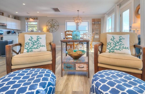 Caswell Beach House | Beautiful 3BR/2BA House, 2nd Row with ocean & icw views, Dog Friendly, Sleeps 10