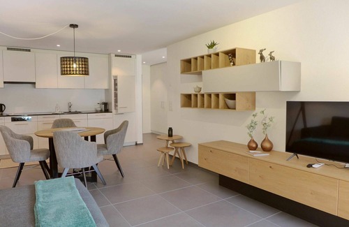 Blausee Apartment | Beautiful apartment for 4 people with WIFI, TV, balcony and panoramic view