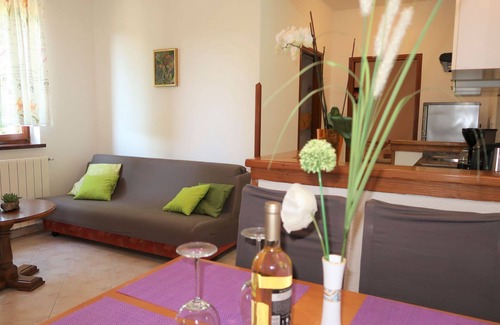 Sveta Nedelja Apartment | Beautiful apartment for 3 guests with WIFI, A/C, pool, TV and patio