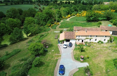 Viennay Bed & Breakfast | Beautiful guest room in an old farmhouse with character. Nature and countryside