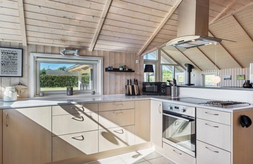 Skovmose House | Beautiful home in Sydals with sauna