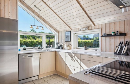 Skovmose House | Beautiful home in Sydals with sauna