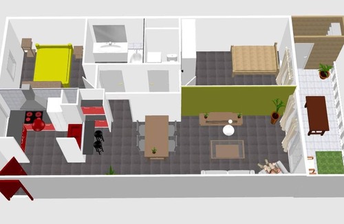 Croix-d'Argent Apartment | Beautiful T3 With Terrace in the South