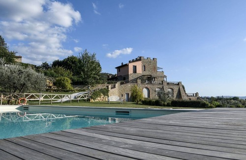 Montaione Villa | Beautiful villa with internet, A/C, private pool, TV, patio, panoramic view, close to San Gimignano