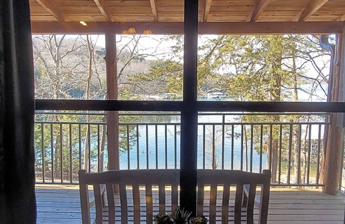 Sylvan Shores Cabin | Beaver Lake Cabin on the Waterfront with Boat Dock & Swim Deck
