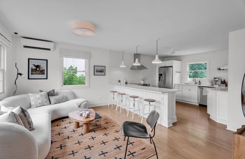 Bellport House | Bellport Village 3-BR Modern Beach House with Pool, Fire Pit, and Outdoor Shower