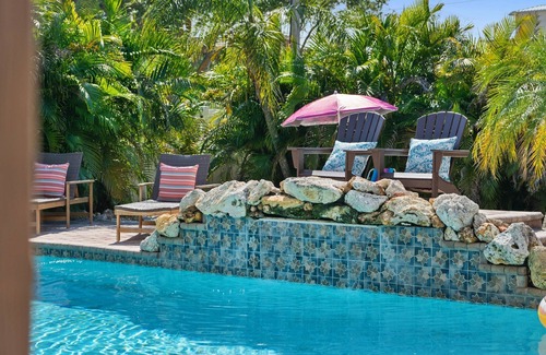 Indian Rocks Beach House | Bikini BeachHouse! Sleeps 16 w/Heated Pool+Firepit