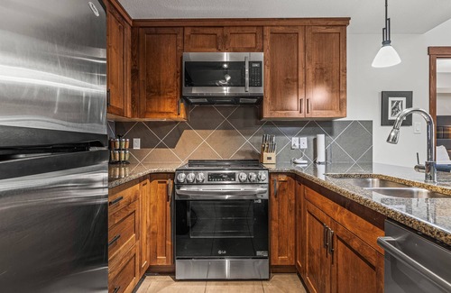 Canmore Apartment | Blissful Mountain Condo - Views & Resort Perks!