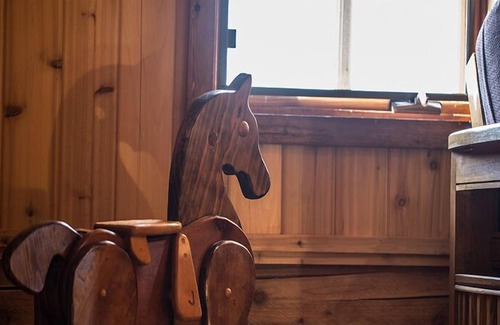 Sequim Cabin | Blue Sky Cabin - Custom-built Log Home on a Private Airfield and Adjacent to a