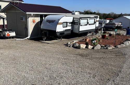 Lake Andes House | Boat parking and electric hook up, Lake and beach access, hiking trails.