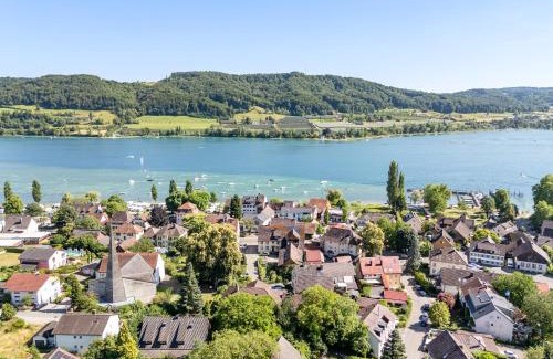 Ohningen Apartment | Bodensee Penthouse 21D - Seesicht - Billiard - Massage - Trambolin - BBQ - Tischkicker - Parken - Panorama Exklusive