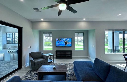Bonita Springs House | Bonita Beach Mansion, New Constuction Home, Pool, Spa, Bikes and Near Beach