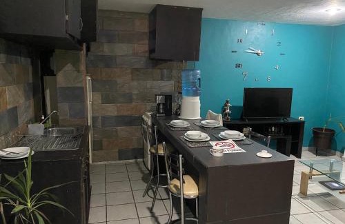 Cholula Apartment | Bonito Departamento Verde con terraza