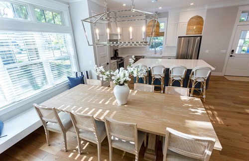 South Rehoboth House | BRAND NEW 6 BR 5.5 BA House with Heated Pool- One Block to Beach!