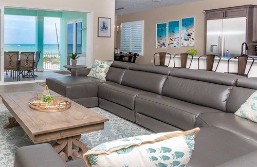 Indian Rocks Beach House | BRAND NEW CONSTRUCTION - DIRECT BEACH FRONT POOL HOME - 6 BEDROOMS SLEEPS 14